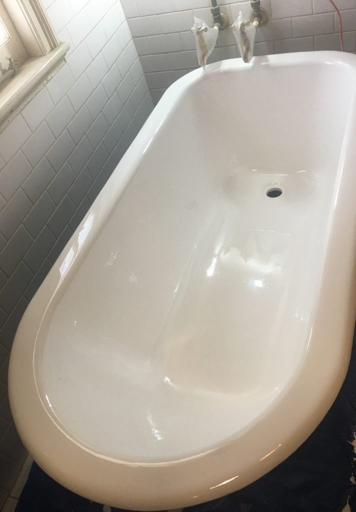 Claw Bath Restored by Brisbane Bath Resurfacing