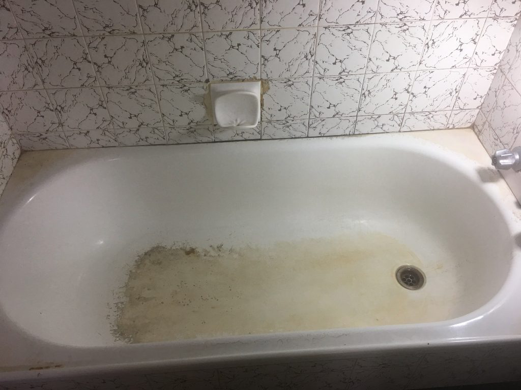 Very stained bath